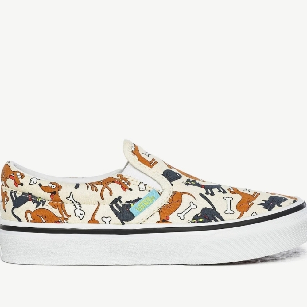 Vans Dog Print Slip-On Sneakers